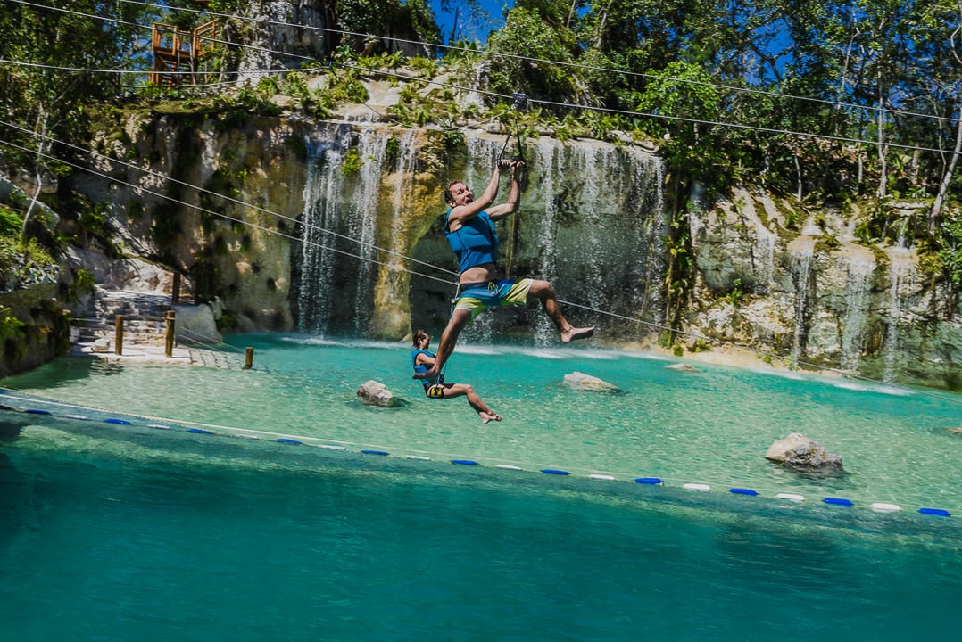 Hoyo Azul cenote at Scape Park Cap Cana versus off-road buggy at Bavaro Adventure Park — two different Punta Cana experiences