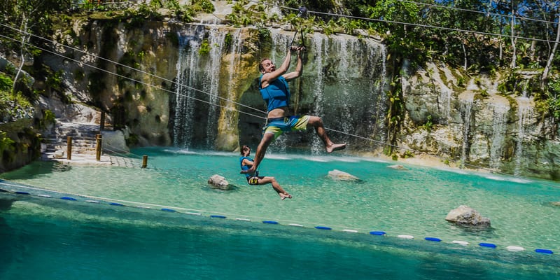 Hoyo Azul cenote at Scape Park Cap Cana versus off-road buggy at Bavaro Adventure Park — two different Punta Cana experiences